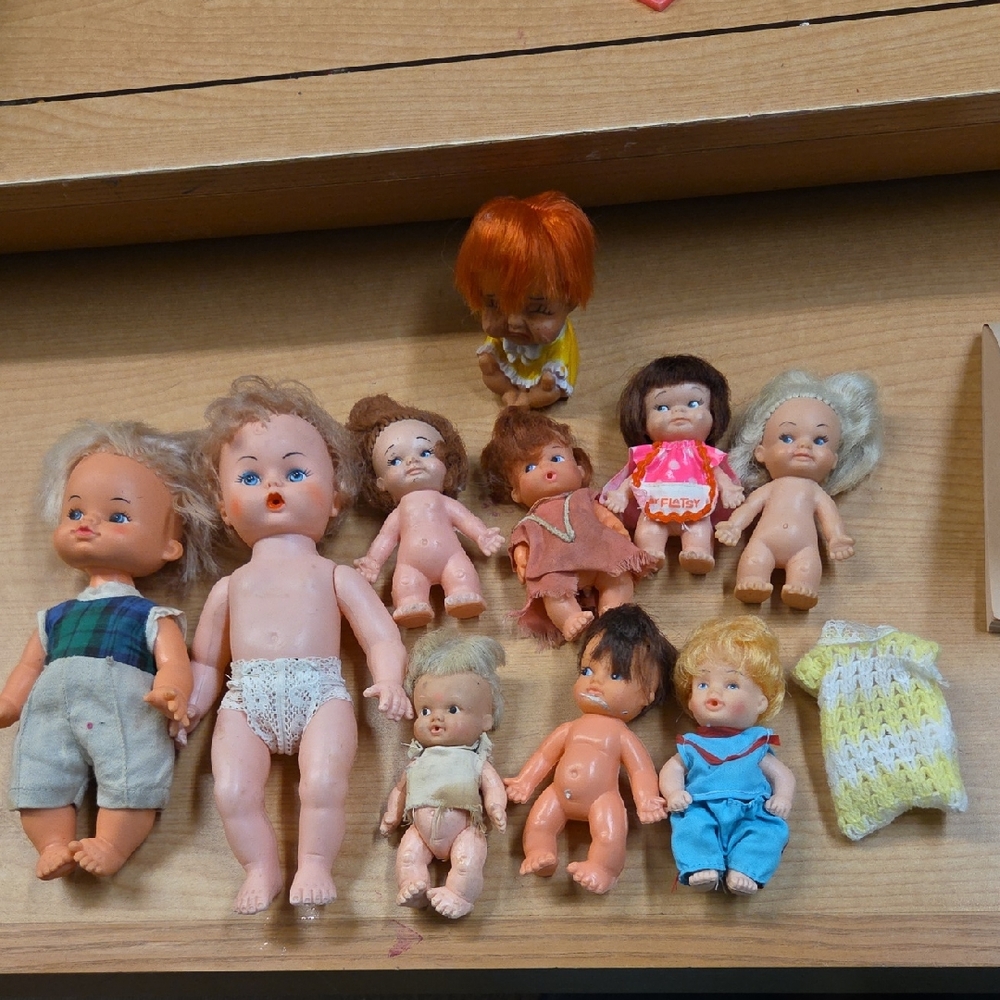 10 Vtg‎ Rubber Dolls 1960's